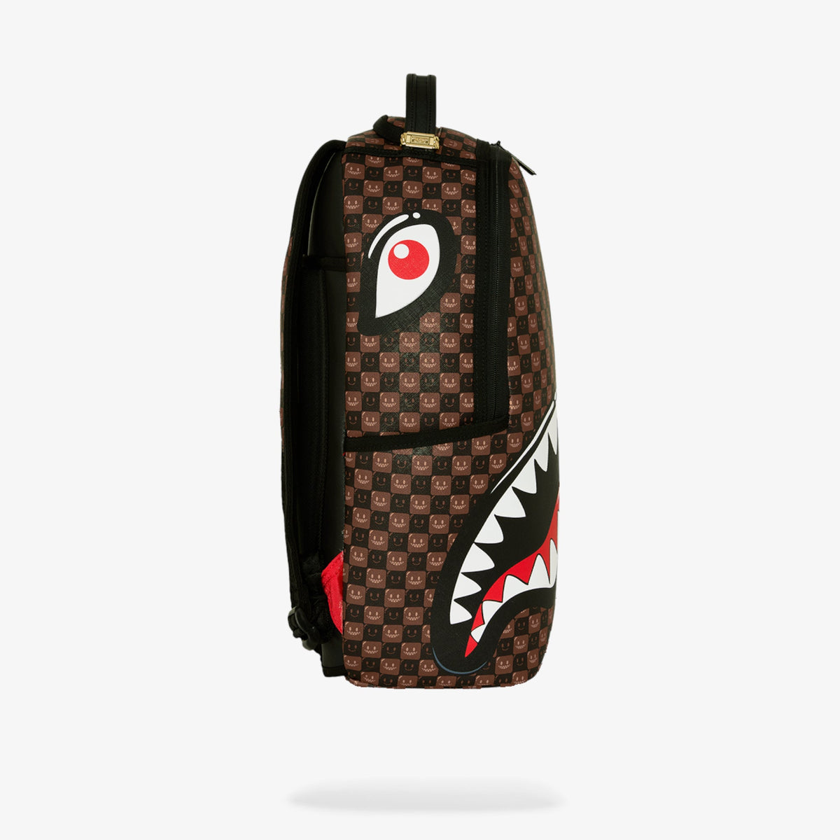 Унисекс раница Sprayground Sharks In Paris WTF Bubble Brown Check Backpack - 910B8634NSZ отстрани