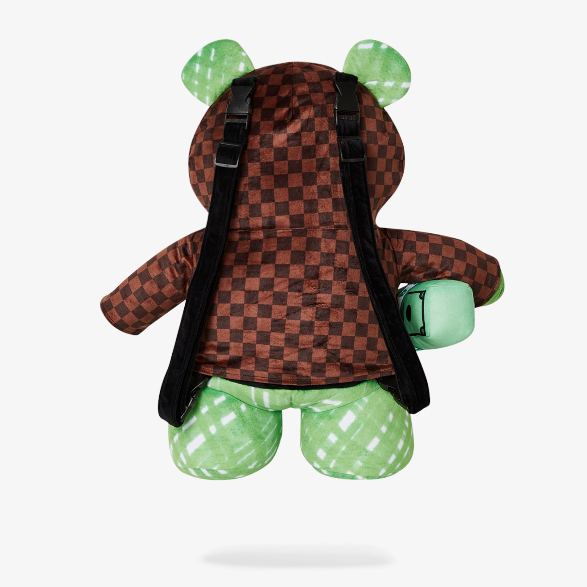 Унисекс раница Sprayground Sip Fade Away Hoodie Moneybear Teddybear Backpack - 910B6630NSZ отзад