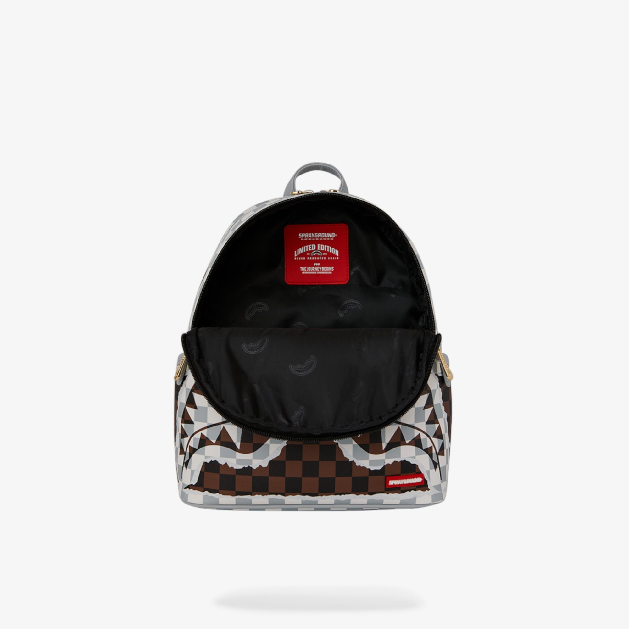 Унисекс раница Sprayground Cream And Brown Tear Check Savage Backpack - Airhouse