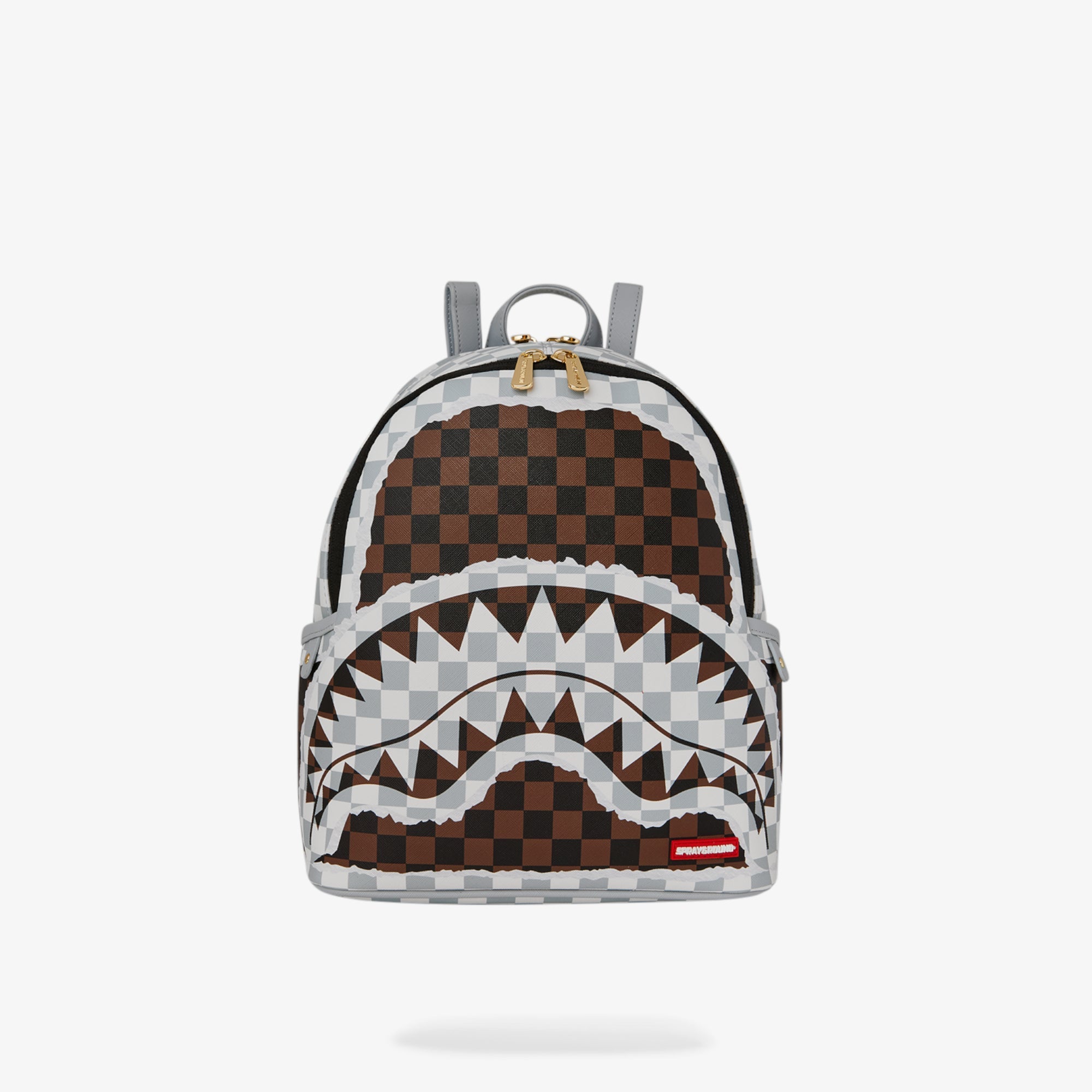 Унисекс раница Sprayground Cream And Brown Tear Check Savage Backpack - Airhouse