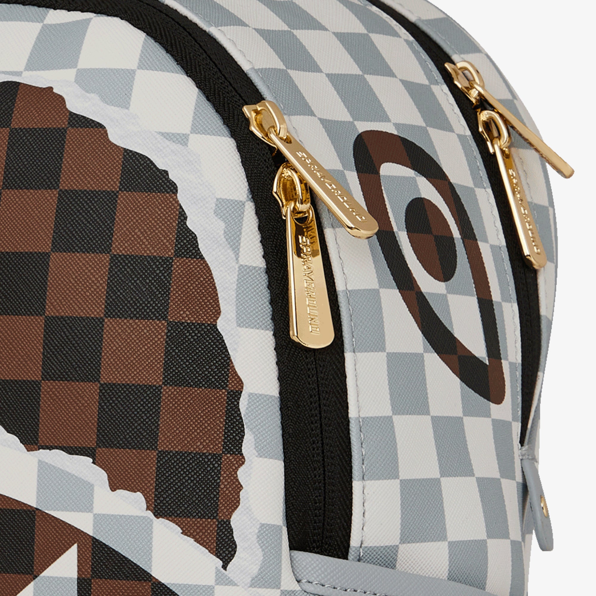 Унисекс раница Sprayground Cream And Brown Tear Check Savage Backpack - Airhouse