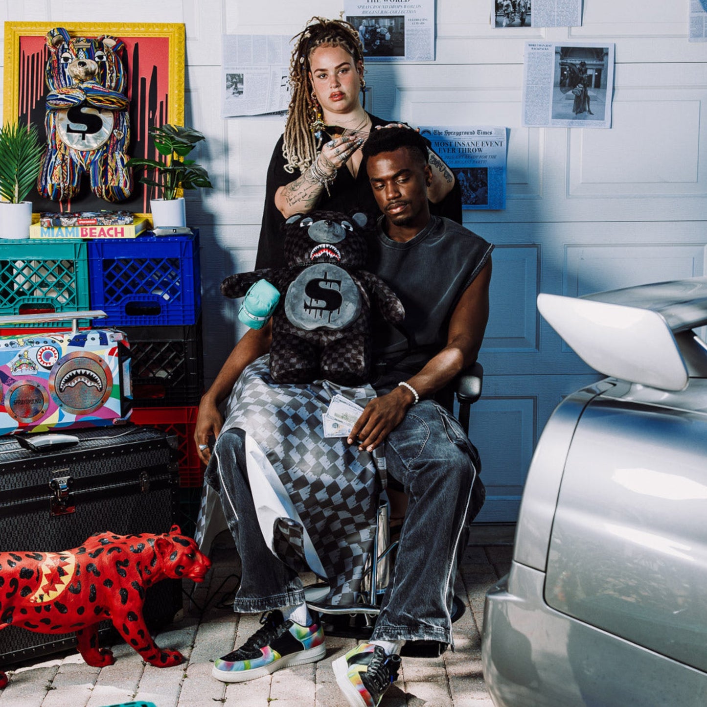 Унисекс раница Sprayground Thunderdrip Moneybear Backpack - Airhouse