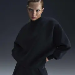 Tech Fleece Oversized Crew-neck Sweatshirt - AirHouse Tech Fleece Oversized Crew-neck Sweatshirt