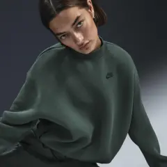 Tech Fleece Oversized Crew-neck Sweatshirt - AirHouse Tech Fleece Oversized Crew-neck Sweatshirt