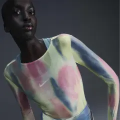 Artist Collection Dri-FIT Long-Sleeve Sheer Printed Top