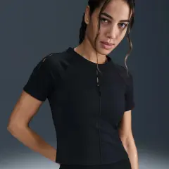 One Fitted Dri-FIT Cropped Short-Sleeve Top - AirHouse One Fitted Dri-FIT Cropped Short-Sleeve Top