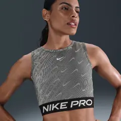 Pro Dri-FIT Cropped Printed Tank Top - AirHouse Pro Dri-FIT Cropped Printed Tank Top