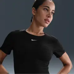 Pro Dri-FIT Short-Sleeve Cropped Jacquard Top - AirHouse Pro Dri-FIT Short-Sleeve Cropped Jacquard Top
