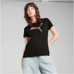 GRAPHICS Floral Logo Tee - AirHouse GRAPHICS Floral Logo Tee