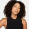 Tight Mock-Neck Cropped Tank Top - 6773