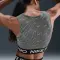 Pro Dri-FIT Cropped Printed Tank Top - 6009