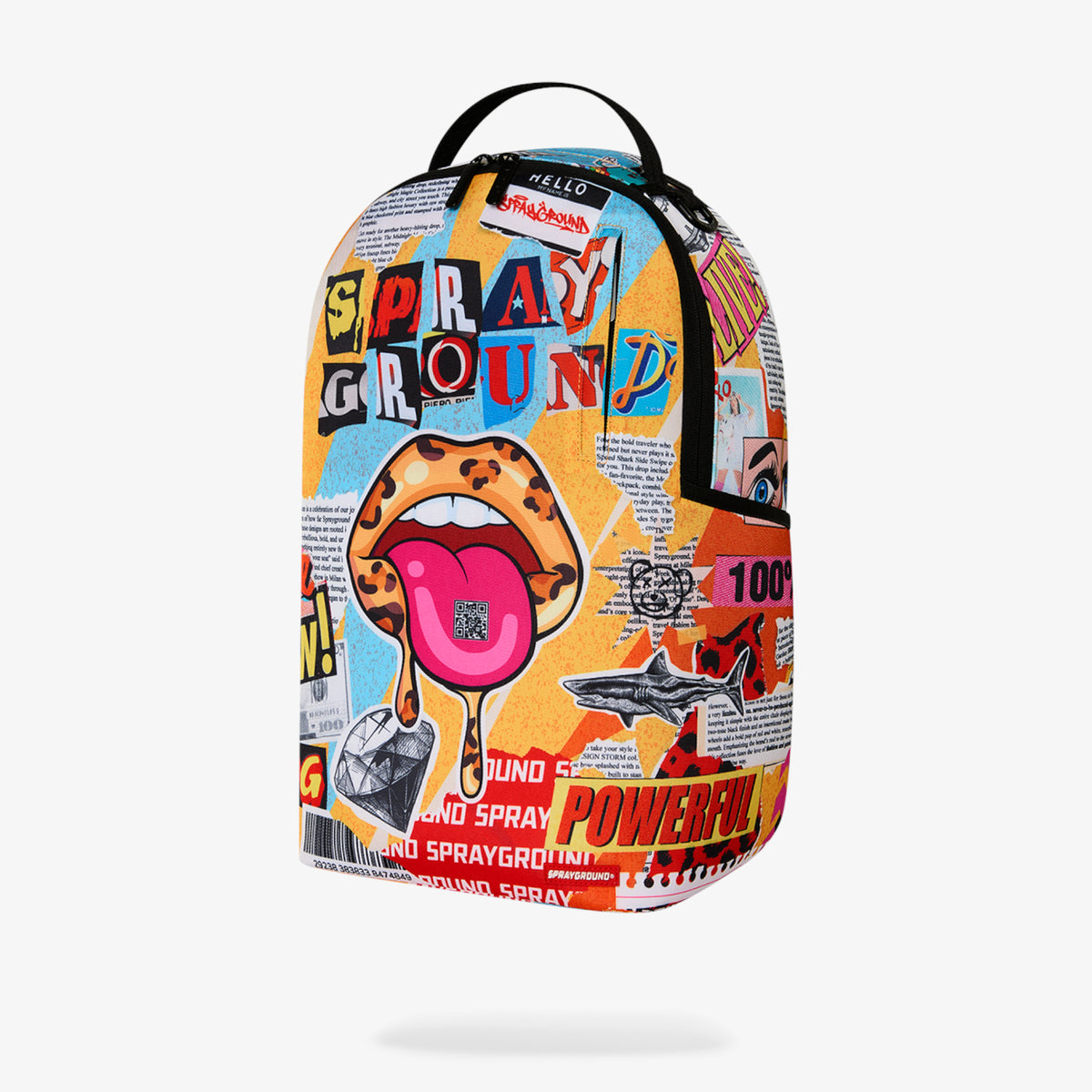 Унисекс раница Sprayground Lips Magazine Collage Backpack - 910B8674NSZ отдясно