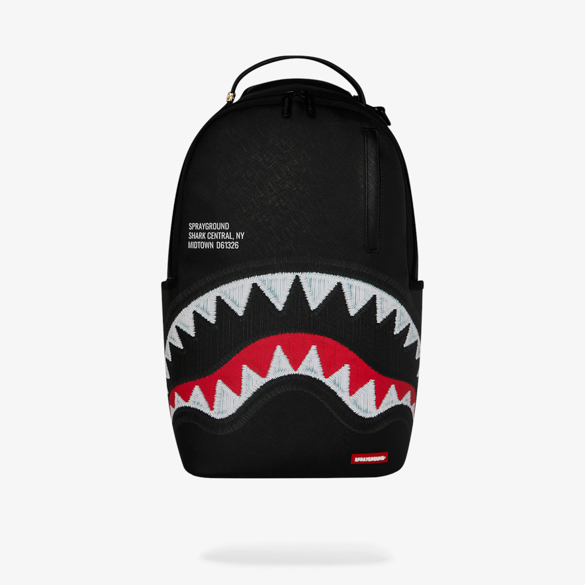 Унисекс раница Sprayground Shark Central Black Embroidered Shark Backpack - 910B9629NSZ