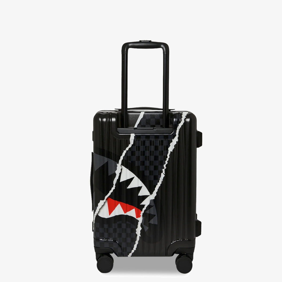 Унисекс куфар Sprayground Center Rip Revealing Gray Check Carry-On Luggage - 910CL323NSZ отзад