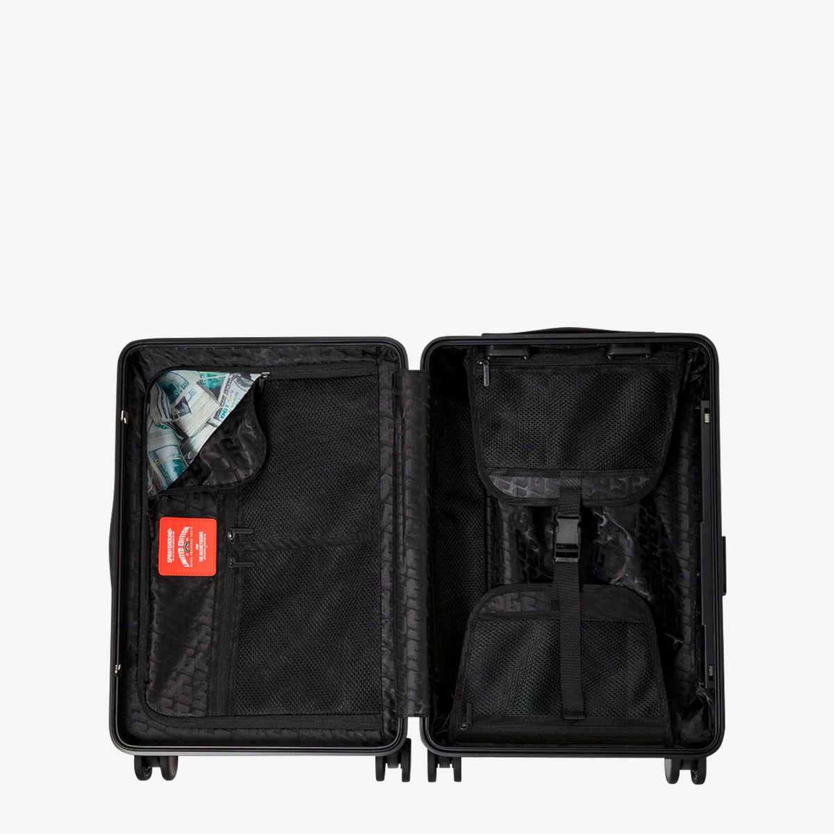 Унисекс куфар Sprayground Center Rip Revealing Gray Check Carry-On Luggage - 910CL323NSZ отвътре