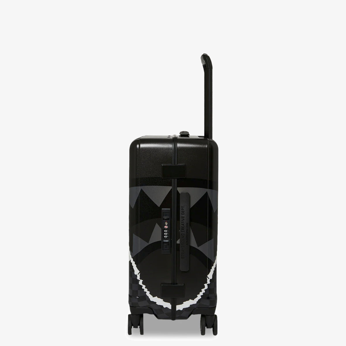 Унисекс куфар Sprayground Center Rip Revealing Gray Check Carry-On Luggage - 910CL323NSZ отстрани
