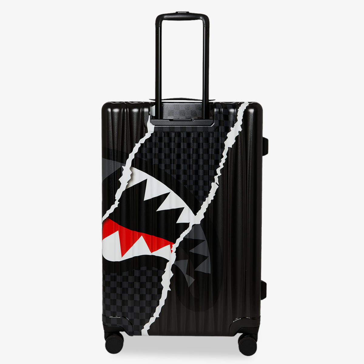 Унисекс куфар Sprayground Center Rip Revealing Gray Check Full-Size Luggage - 910CL324NSZ отзад