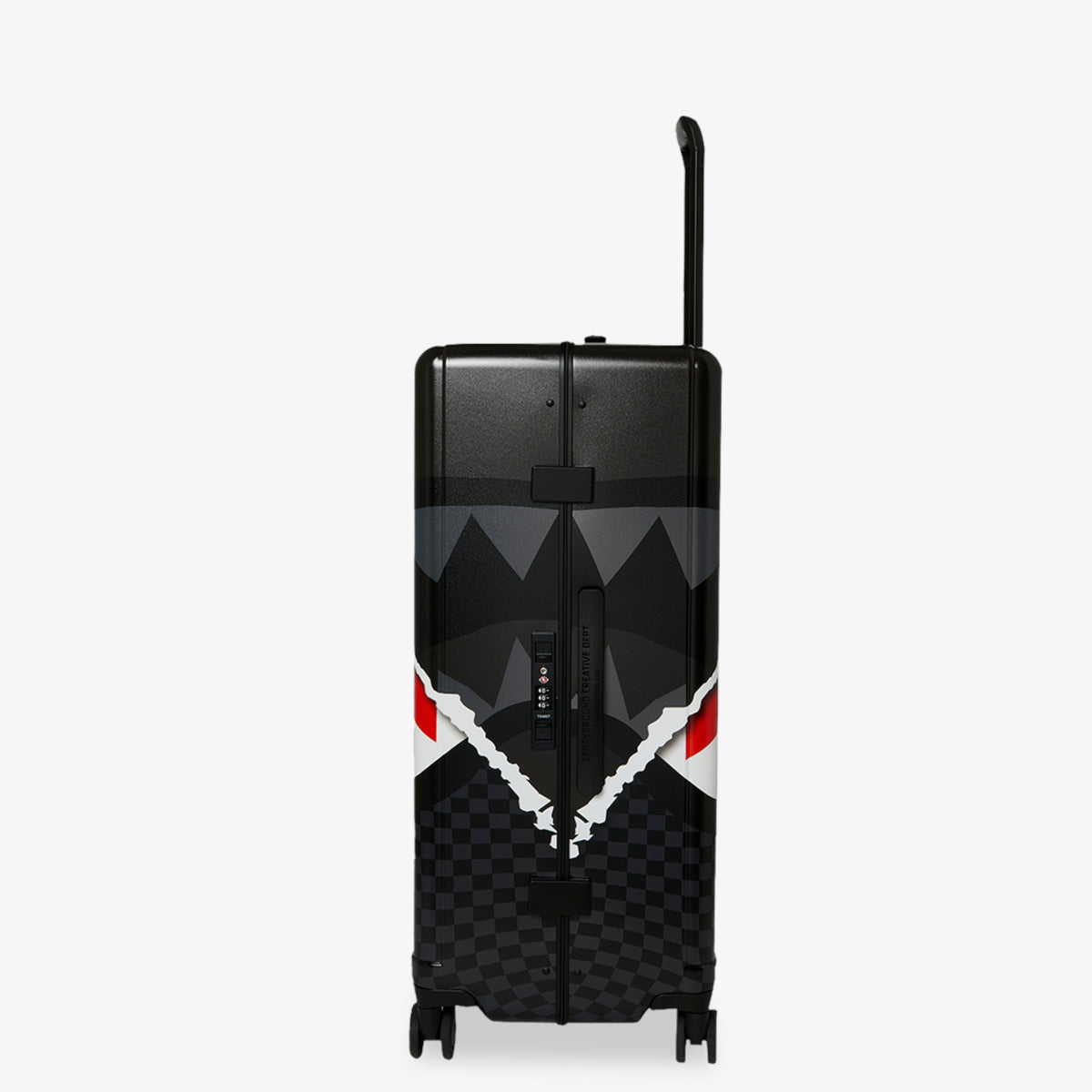 Унисекс куфар Sprayground Center Rip Revealing Gray Check Full-Size Luggage - 910CL324NSZ отстрани