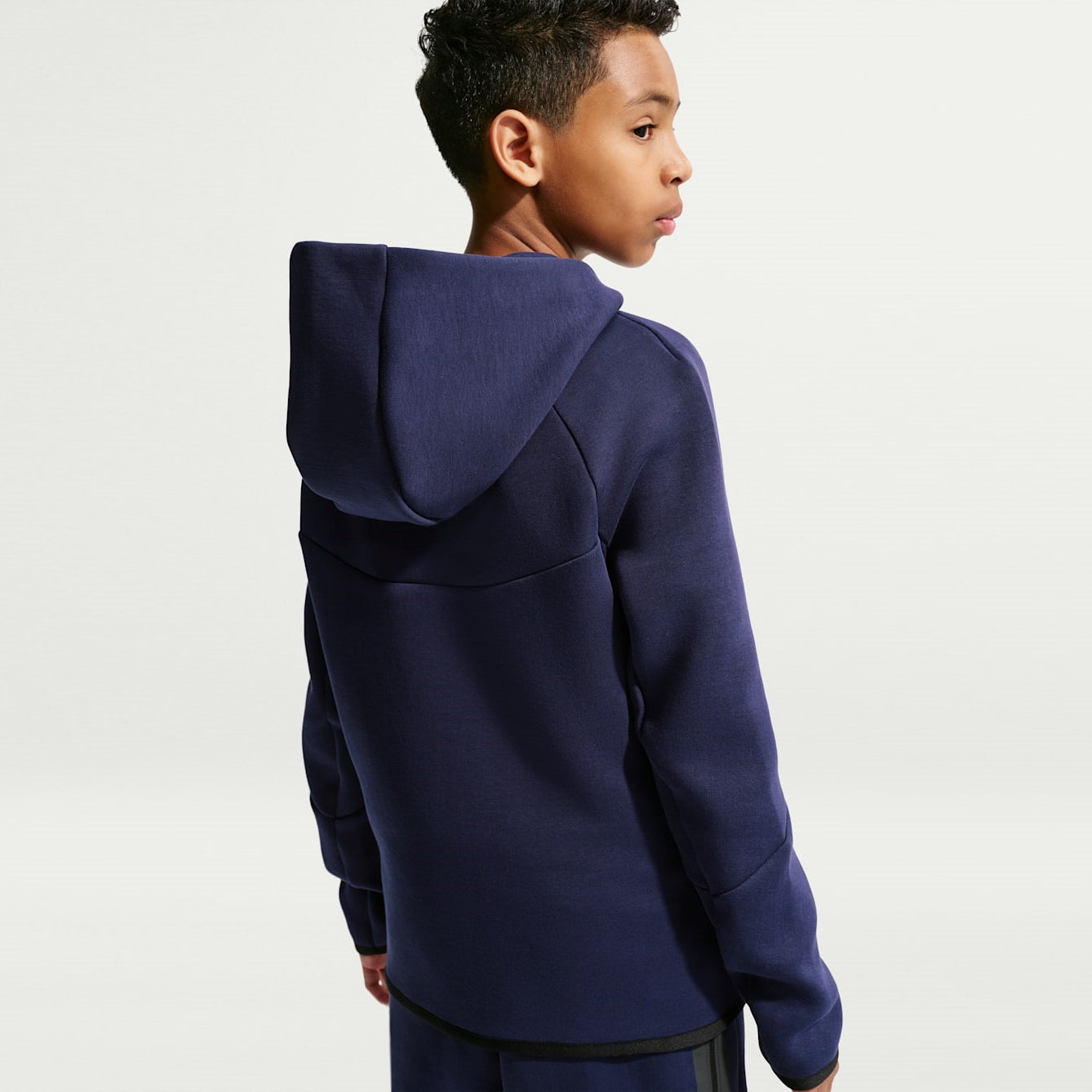 Детско худи F.C. Barcelona Tech Fleece Nike Football Full-Zip Hoodie - II3722-498 отзад