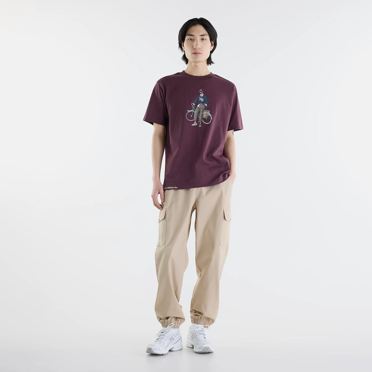 Мъжка тениска New Balance Varsity Bike T-Shirt - MT62M4ZXYLR модел отпред