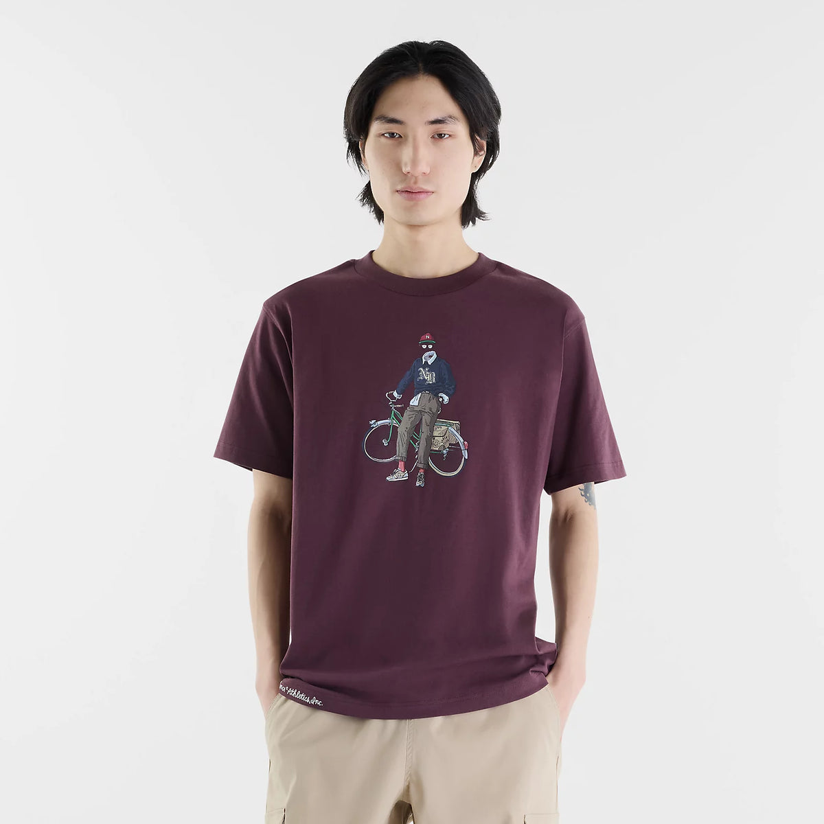 Мъжка тениска New Balance Varsity Bike T-Shirt - MT62M4ZXYLR