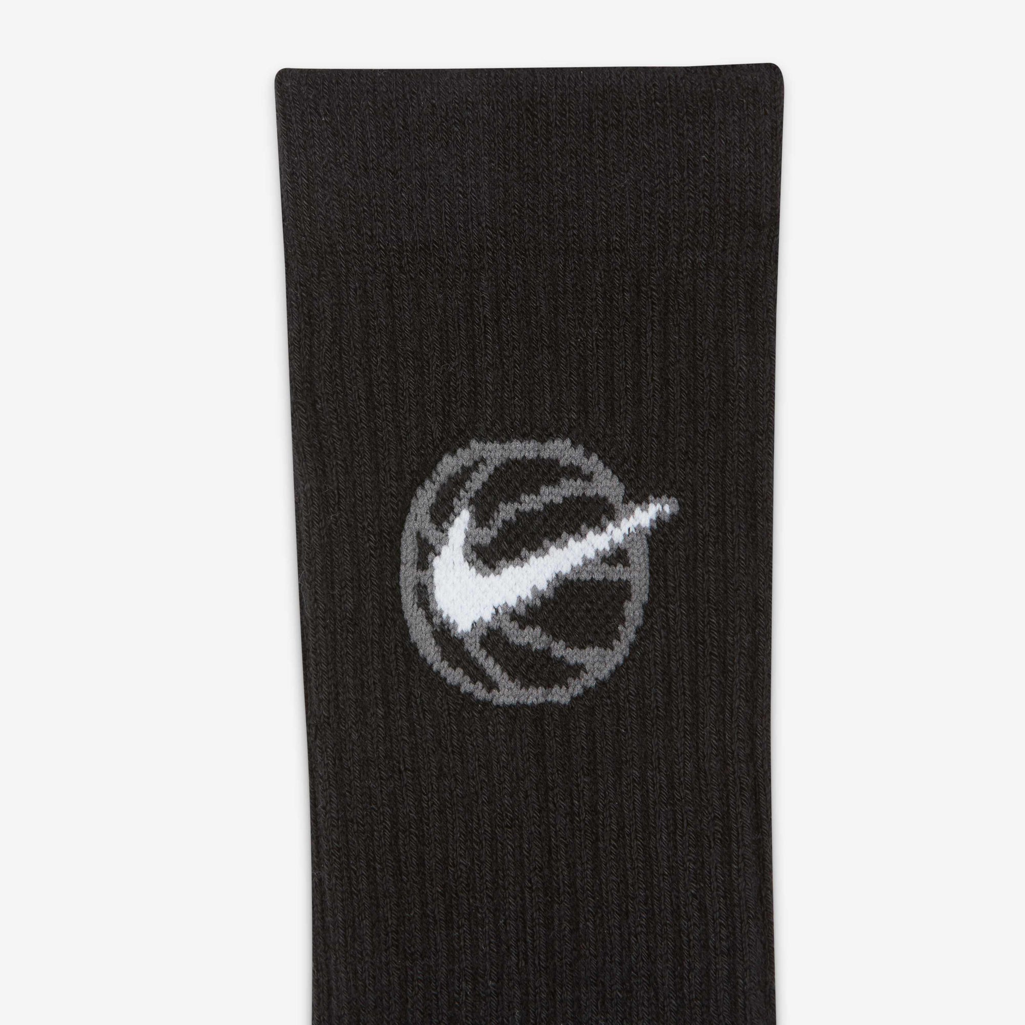 Чорапи Nike Everyday Crew Basketball Socks (3 Pairs) DA2123-010 лого