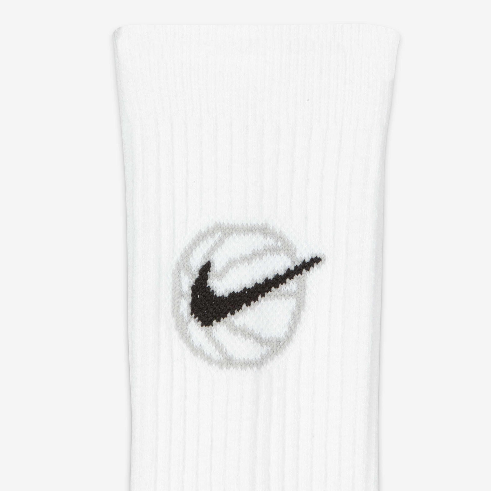 Чорапи Nike Everyday Crew Basketball Socks (3 Pairs) DA2123-100 лого