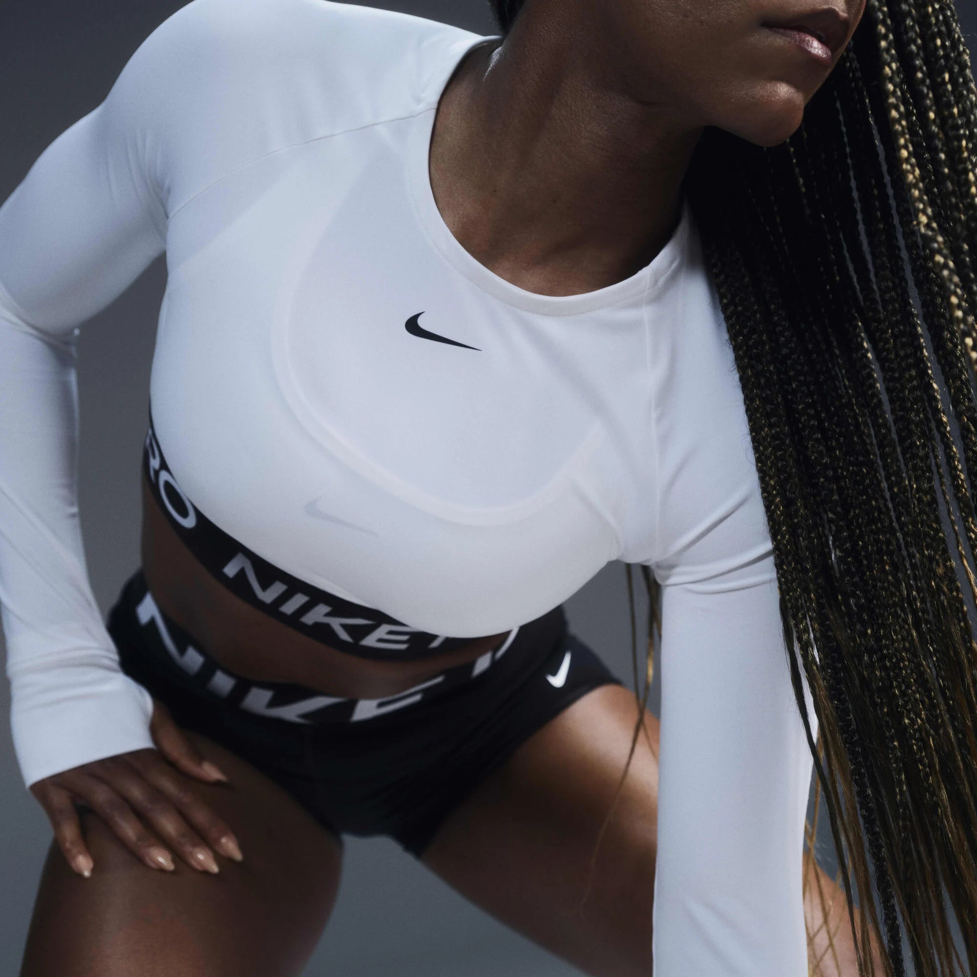 Дамска блуза Nike Pro Cropped Top - Airhouse