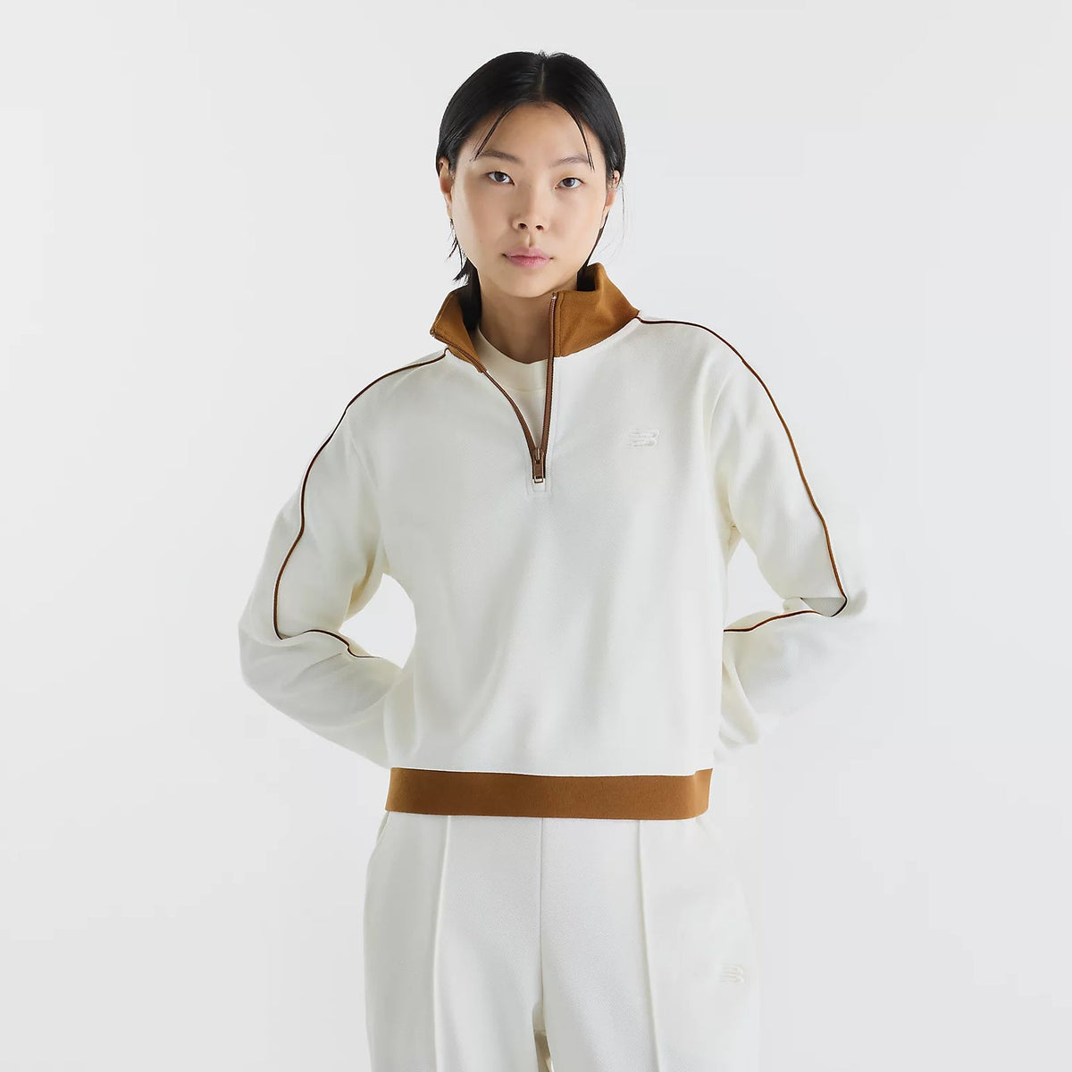 Дамска Риза New Balance Sport Legacy Pique 1/4 Zip Shirt - WT62T5OMAGA