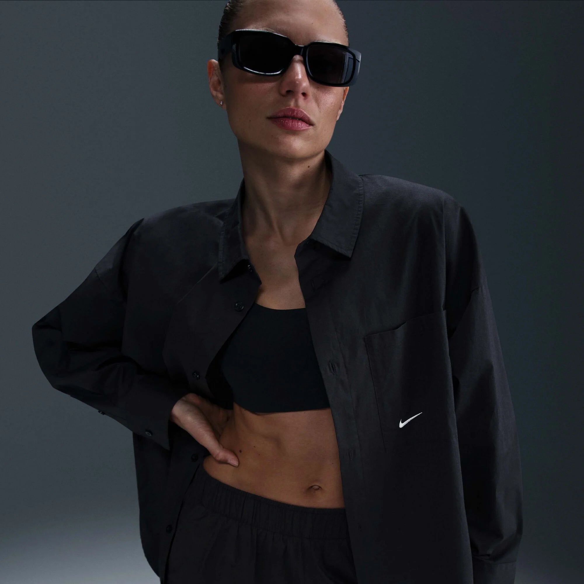 Дамска риза Nike Chill Poplin Loose Top - Airhouse