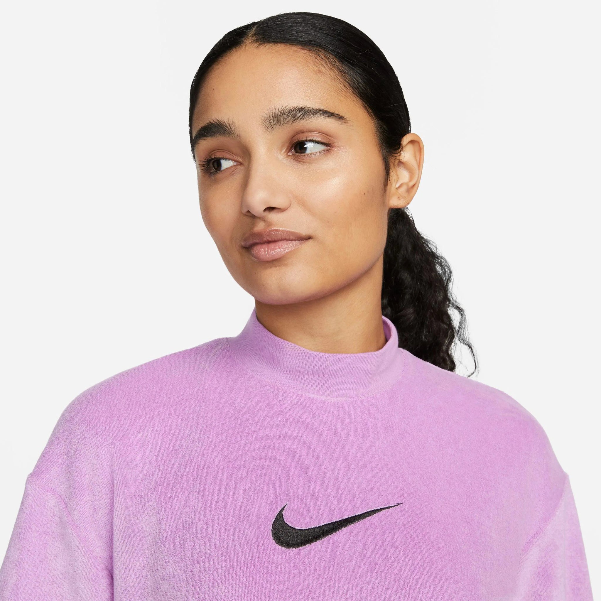 Дамска тениска Nike NSW Mock Neck Terry Top - Airhouse