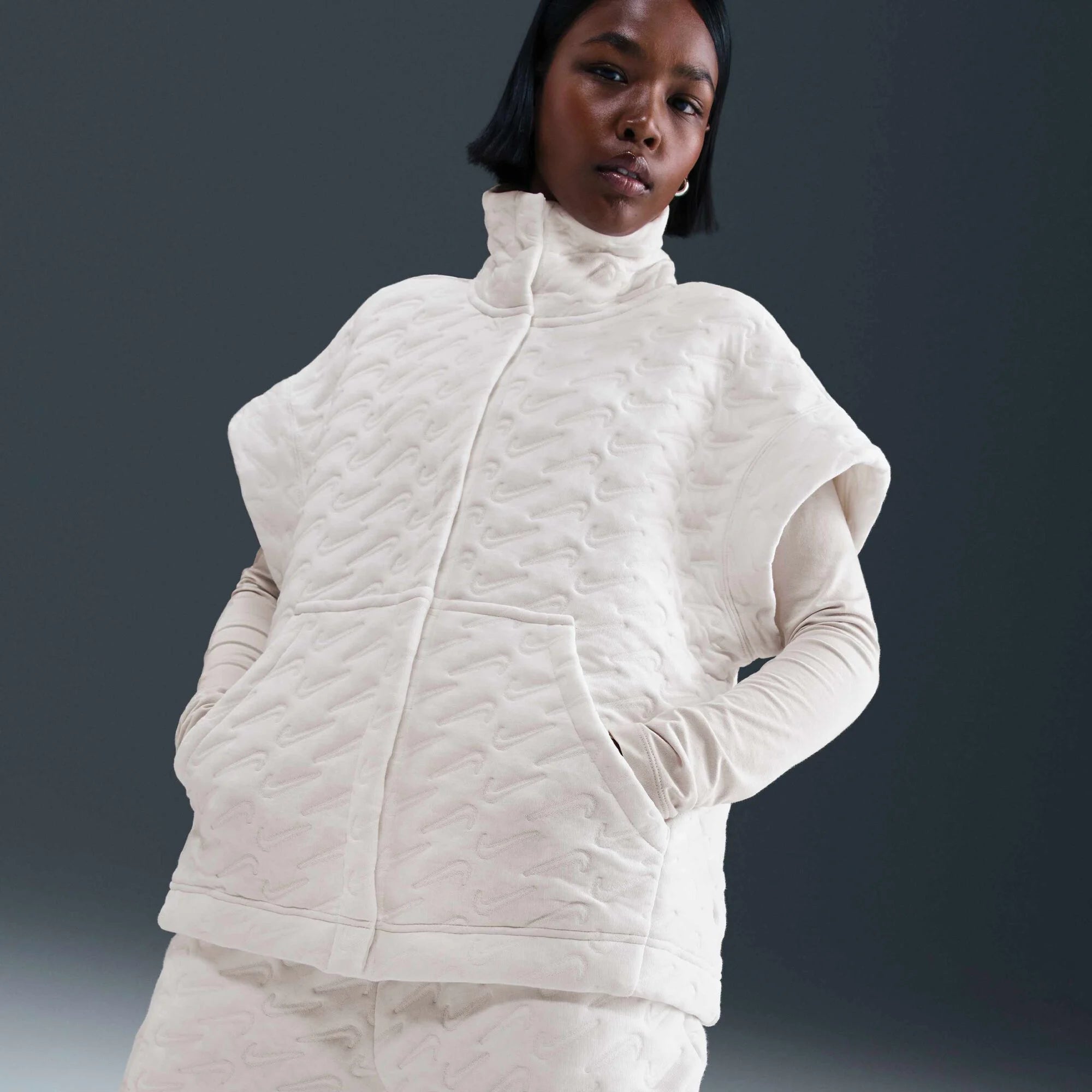 Дамски елек Nike Phoenix Fleece Jacquard Gilet - Airhouse