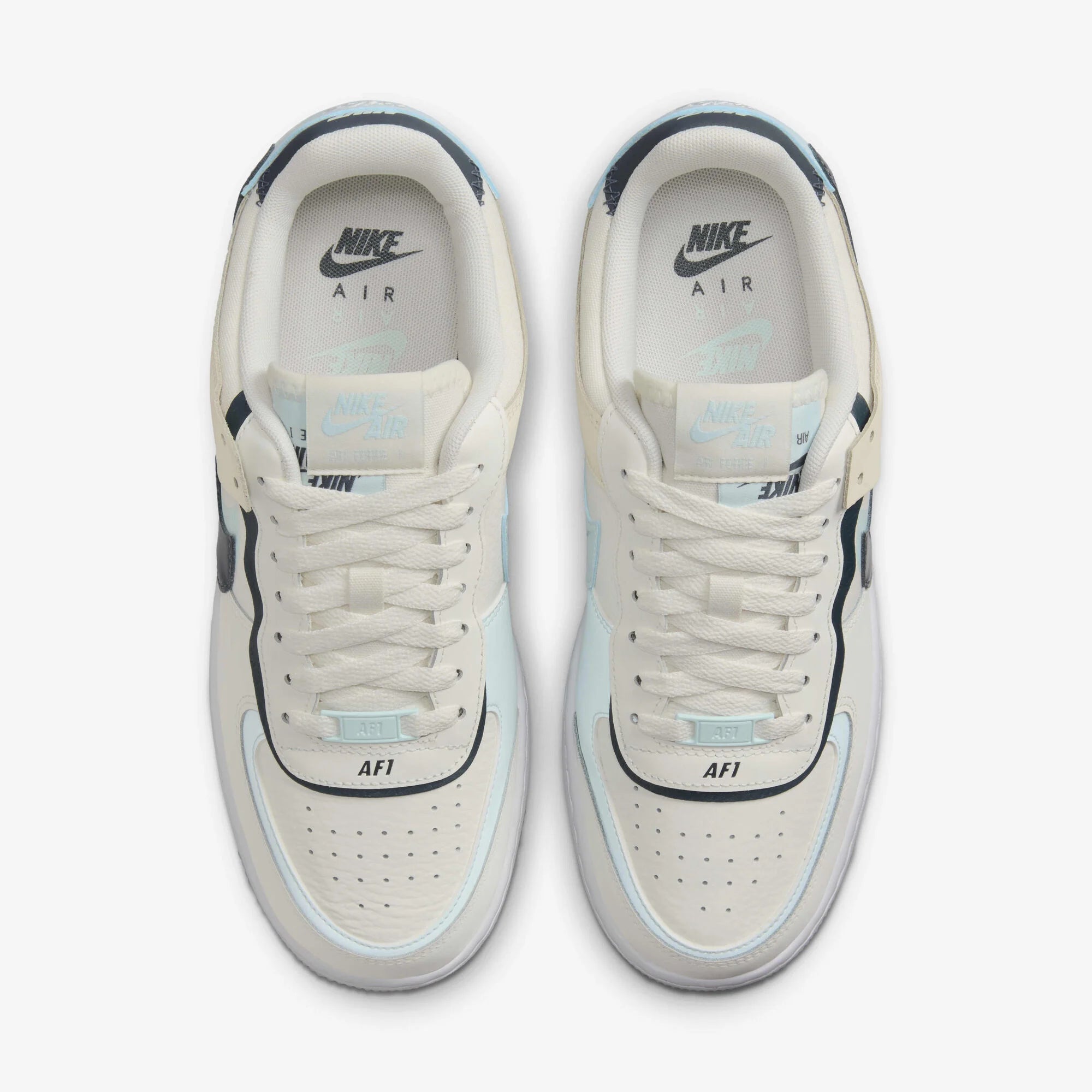 Дамски кецове Nike Air Force 1 Shadow - DZ1847-107 отгоре