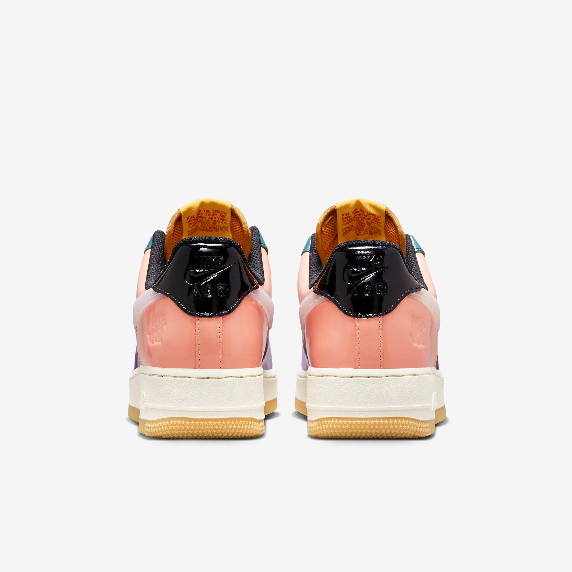 Дамски кецове Nike x UNDEFEATED Air Force 1 Low - DV5255-500 отзад