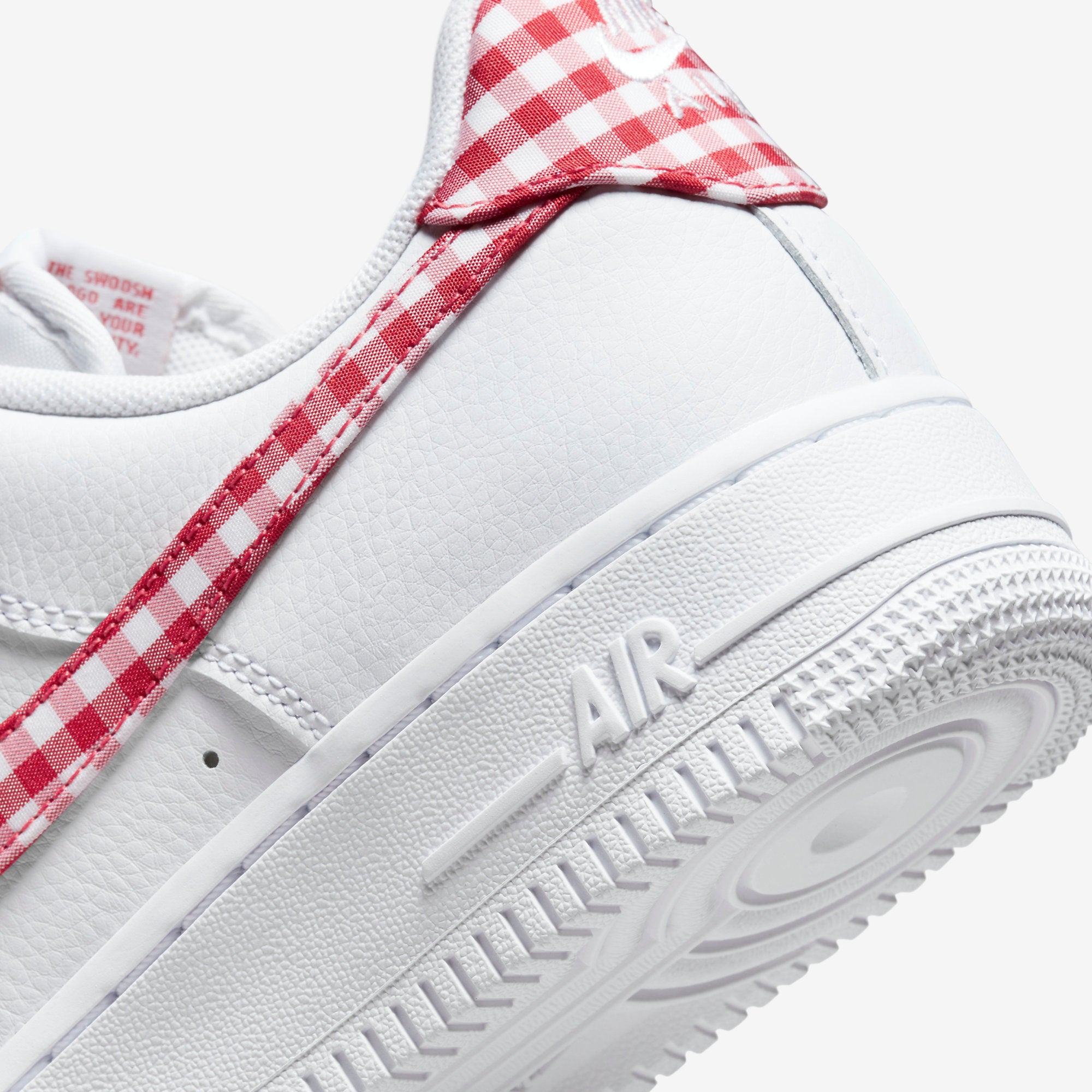 Дамски кецове Nike Air Force 1 '07 "Red Gingham" - Airhouse
