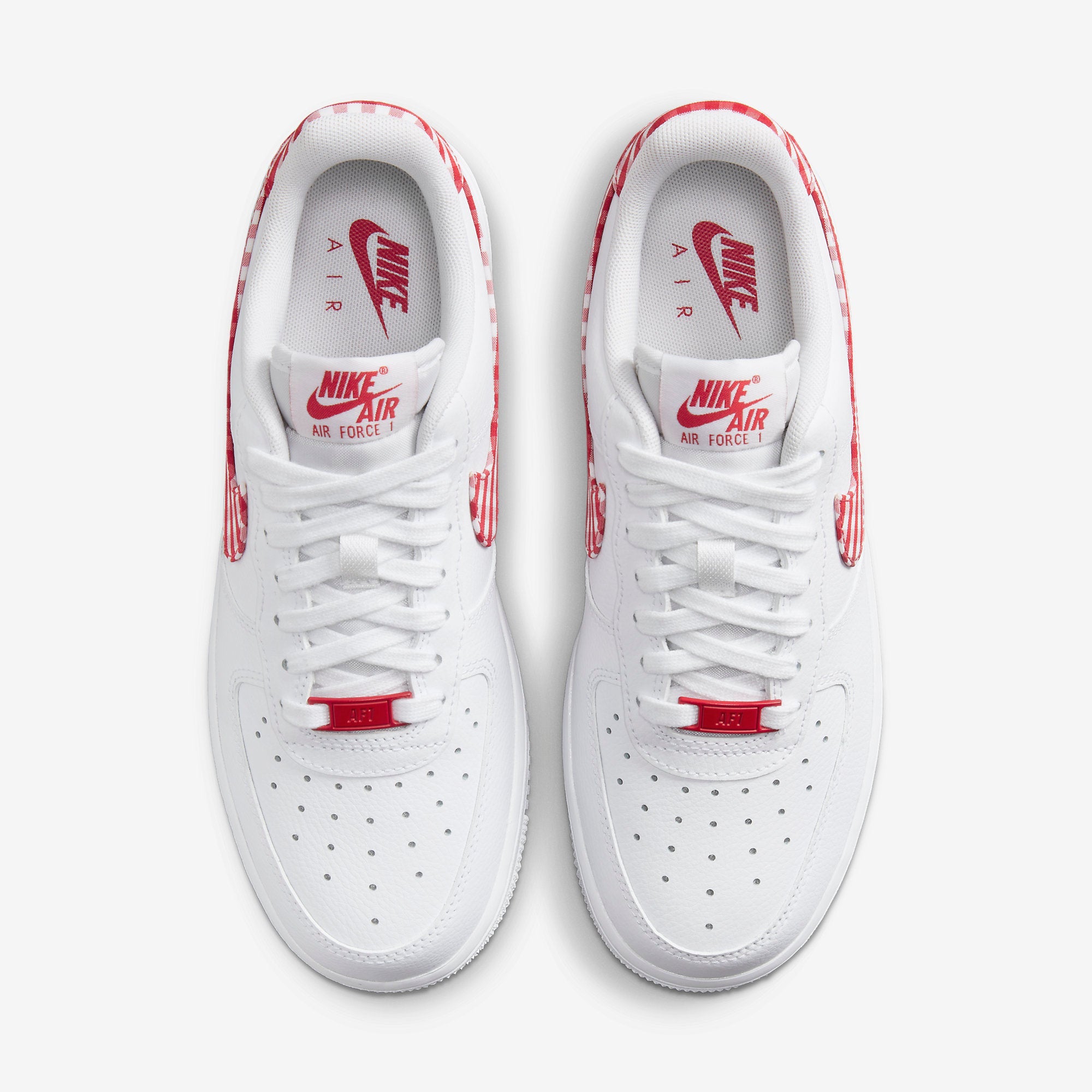 Дамски кецове Nike Air Force 1 '07 "Red Gingham" - Airhouse