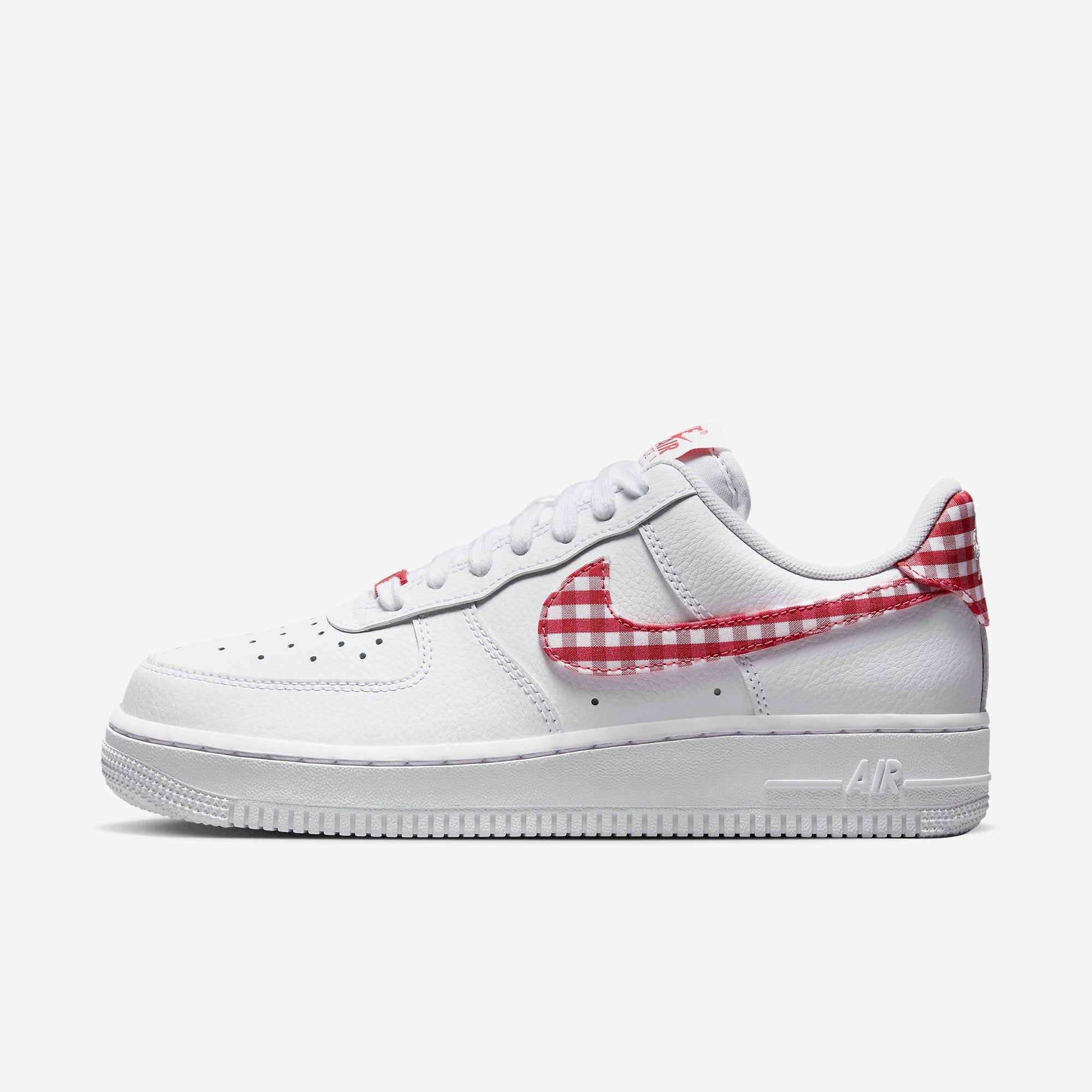 Дамски кецове Nike Air Force 1 '07 "Red Gingham" - Airhouse