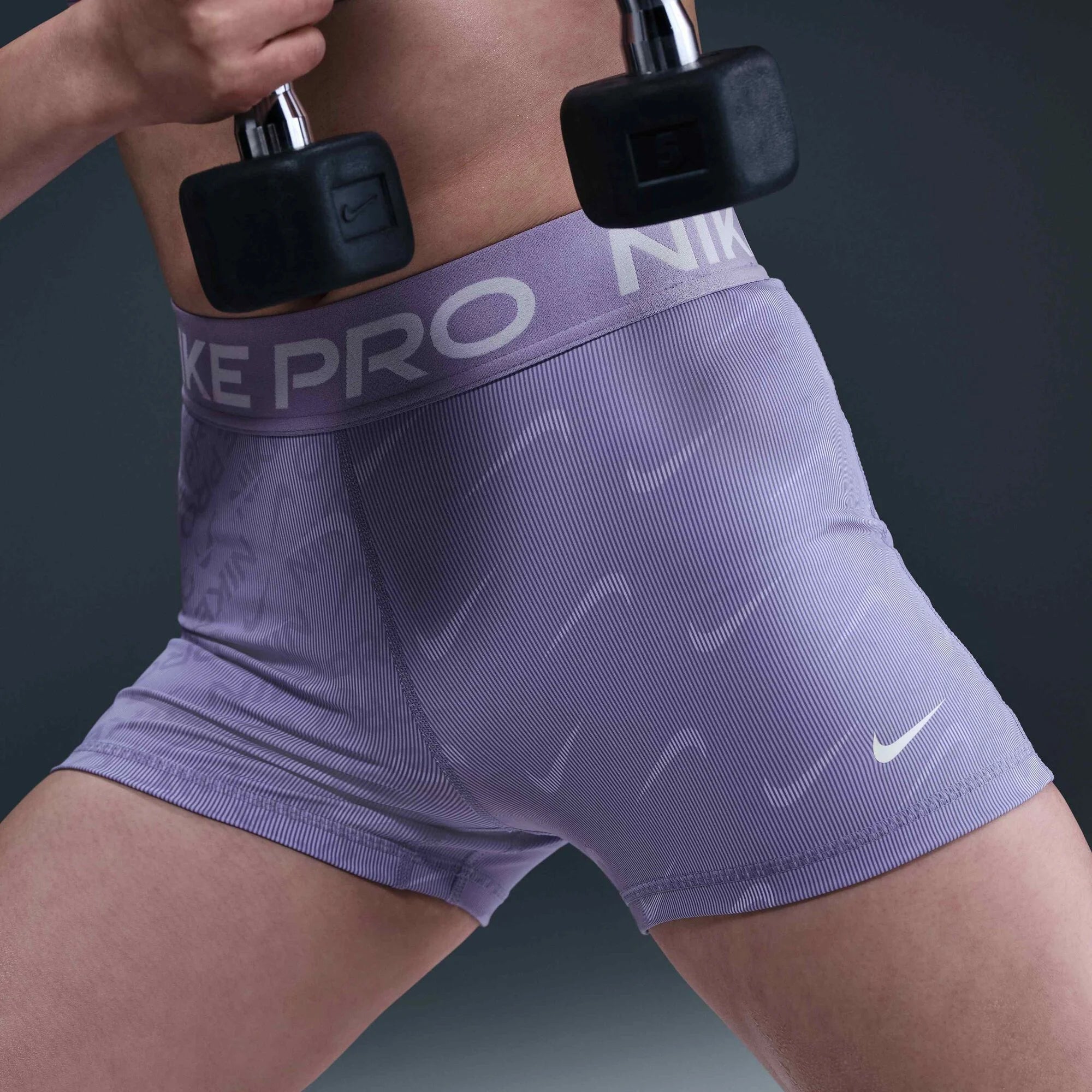 Дамски къс клин Nike Pro Mid-Rise Printed Biker Shorts - HM6093-533