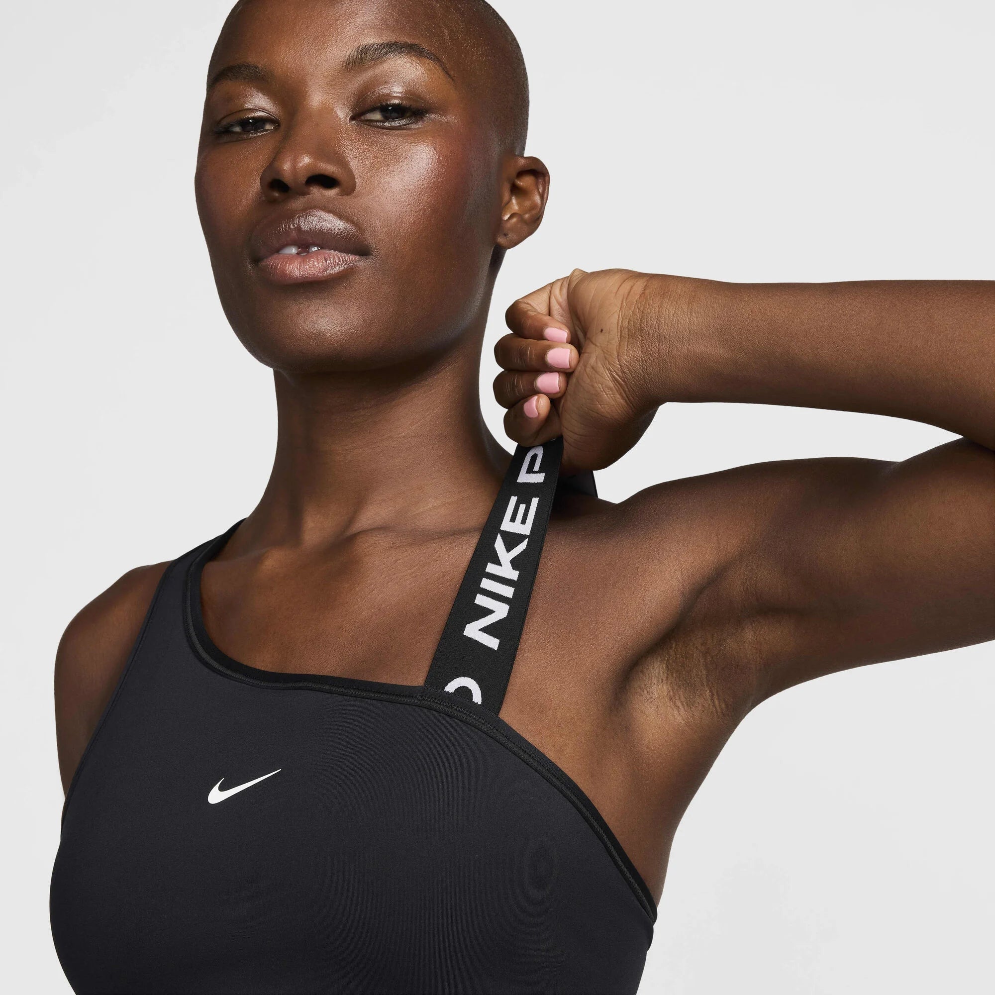Дамско бюстие Nike Pro Swoosh Asymmetrical Sports Bra - Airhouse