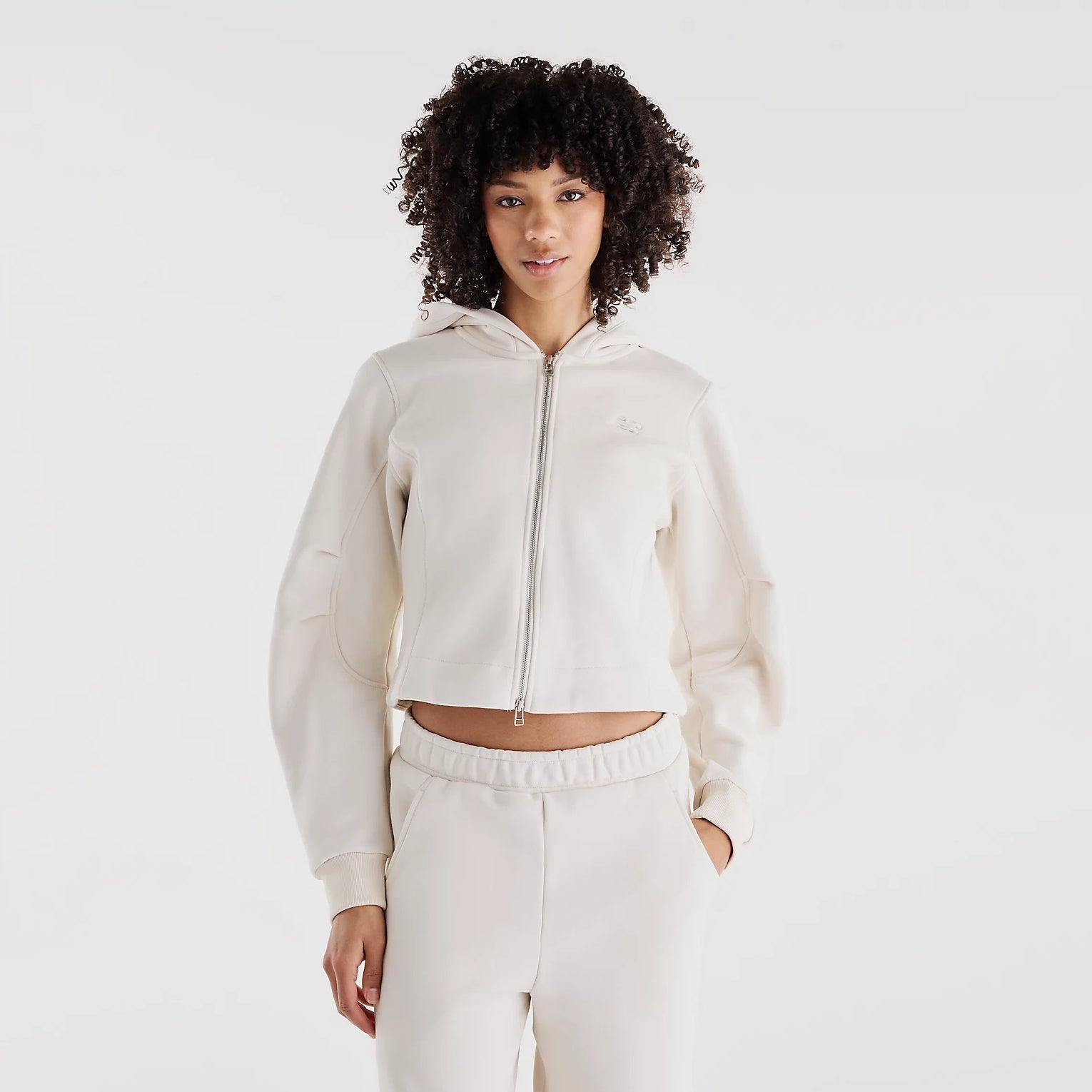 Дамско худи New Balance Athletics Crafted Fleece Full Zip Hoodie - WJ62Y57TLIN
