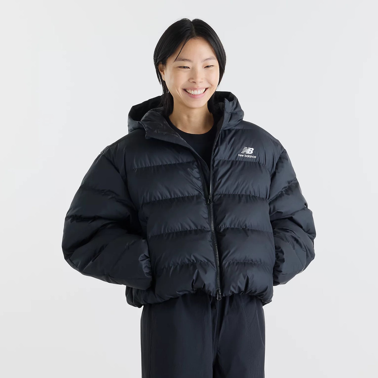 Дамско яке New Balance Boston Puffer Jacket - WJ62V5SNBK