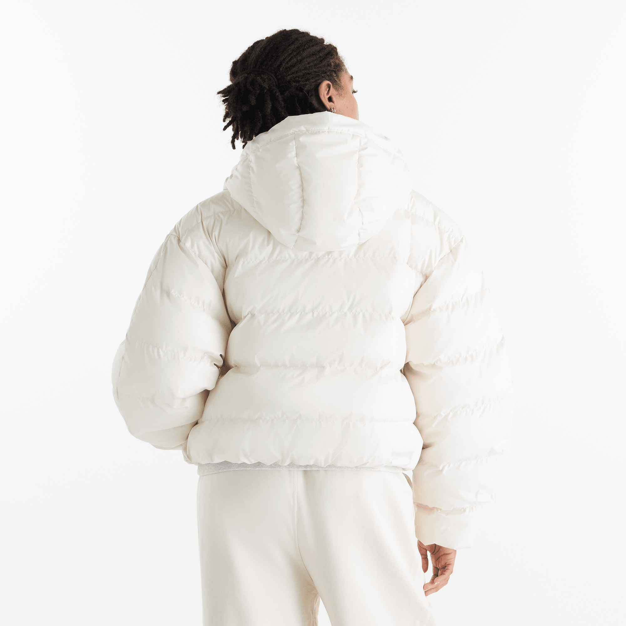 Дамско яке New Balance Boston Puffer Jacket - WJ62V5SNLIN отзад