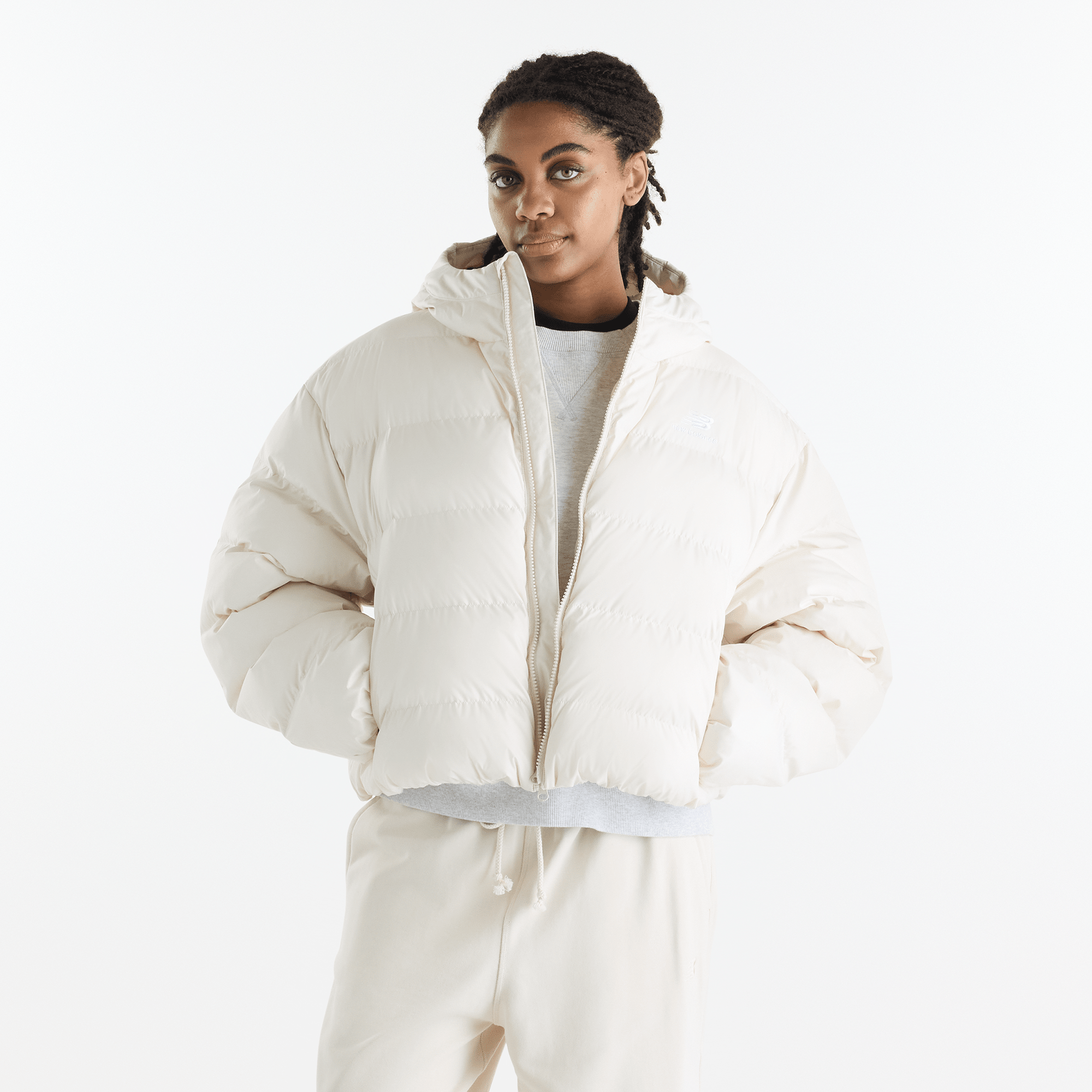 Дамско яке New Balance Boston Puffer Jacket - WJ62V5SNLIN