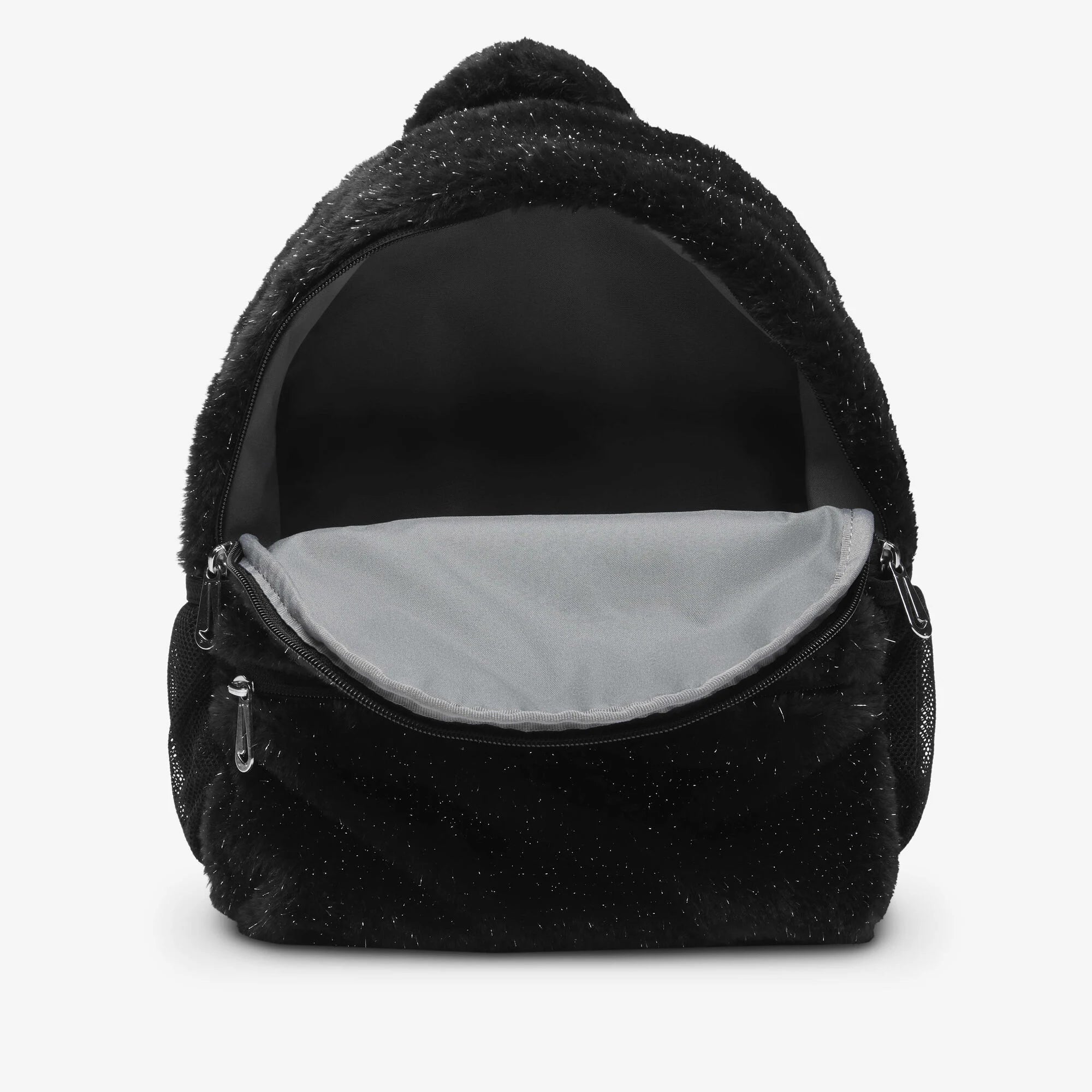 Детска раница Nike Faux Fur Backpack - FZ1330-010 детайл джоб