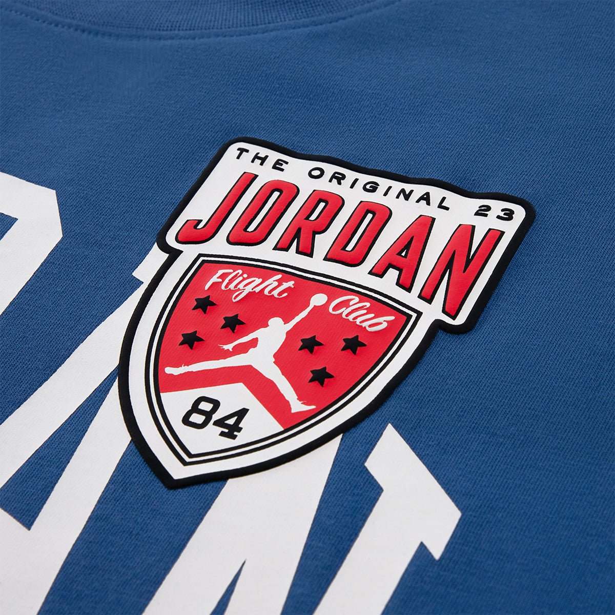 Детска тениска Jordan I23 Highway Arch Tee - 95G364-UUG детайл лого 2 