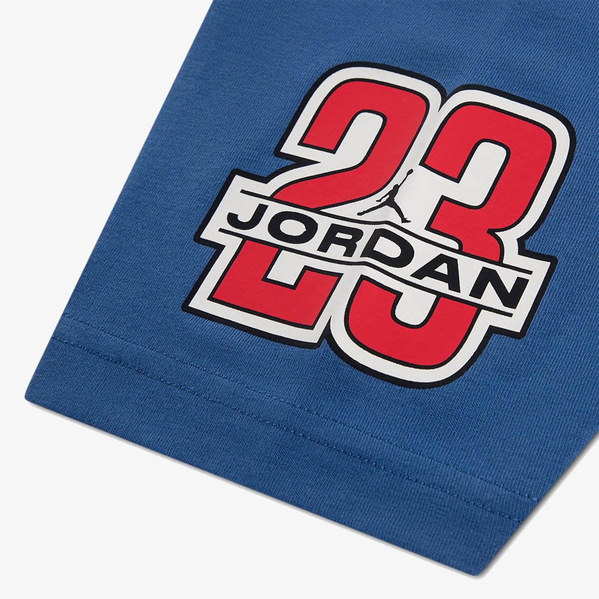 Детска тениска Jordan I23 Highway Arch Tee - 95G364-UUG детайл лого 3