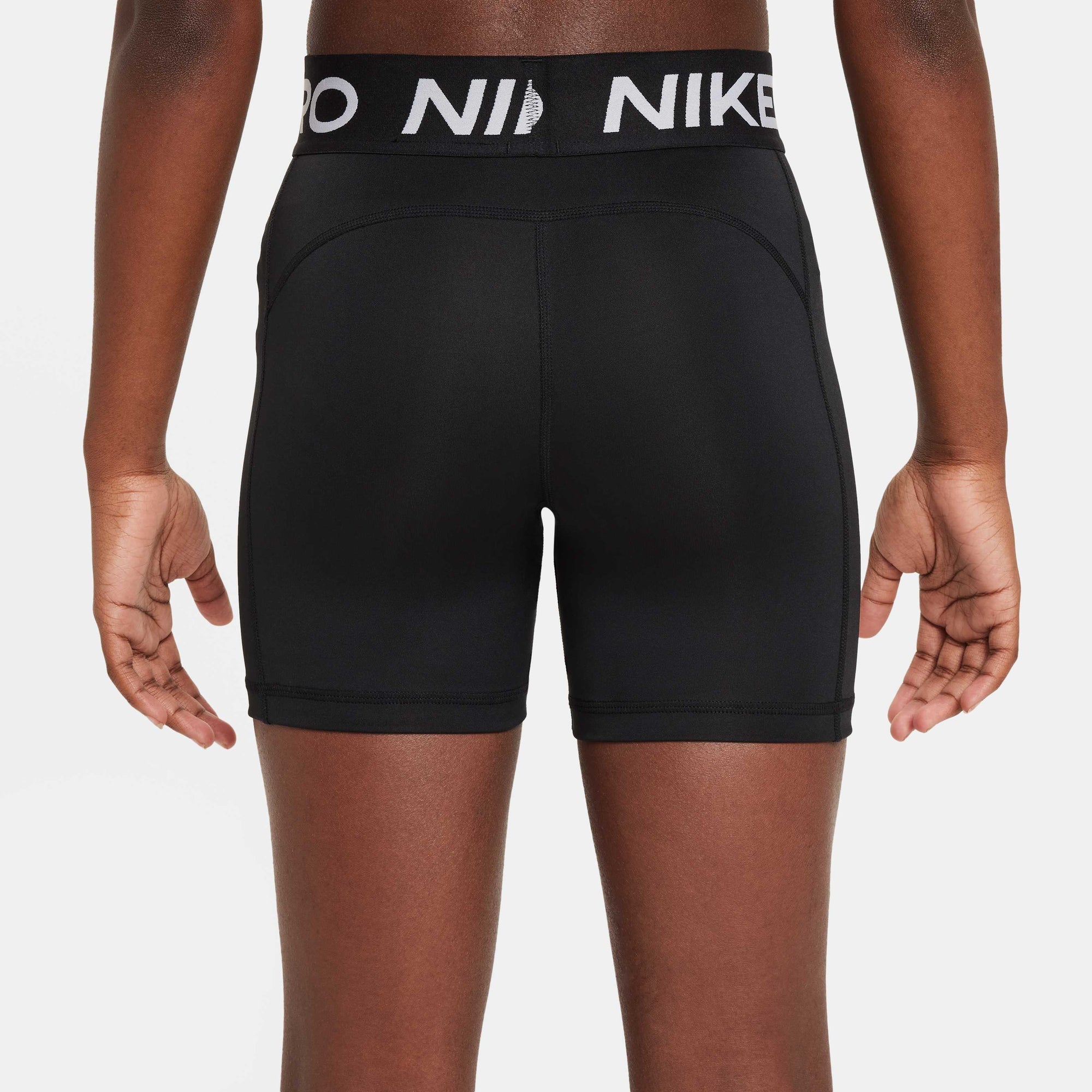 Детски къс клин Nike Pro Girls' Biker Shorts - DA1033-010 отзад