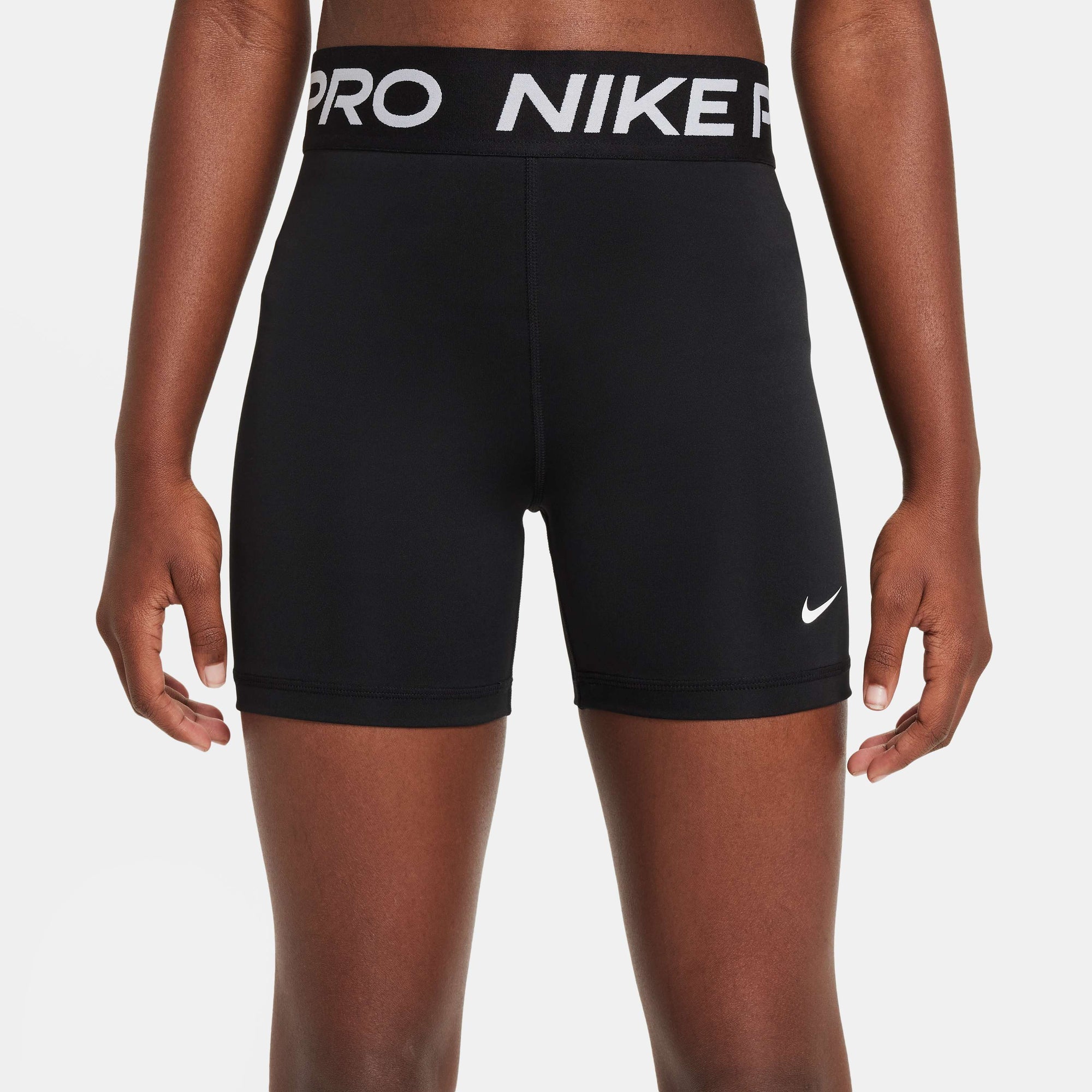 Детски къс клин Nike Pro Girls' Biker Shorts - DA1033-010 отпред