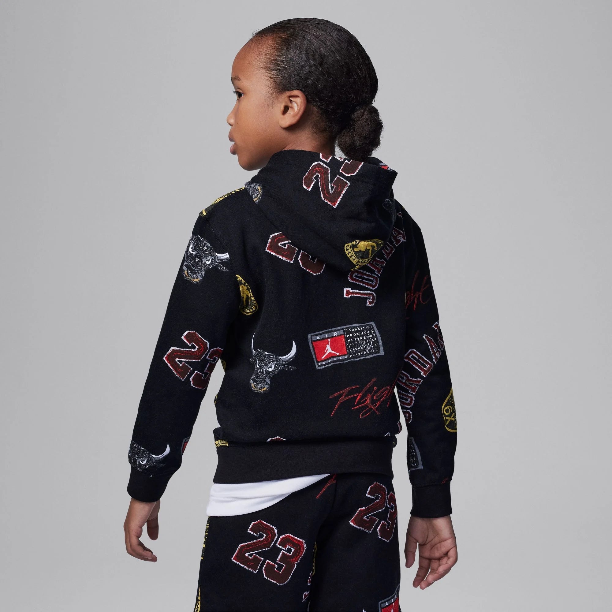 Детско худи Jordan MJ Essentials Pullover Hoodie - 85D064-023 отзад
