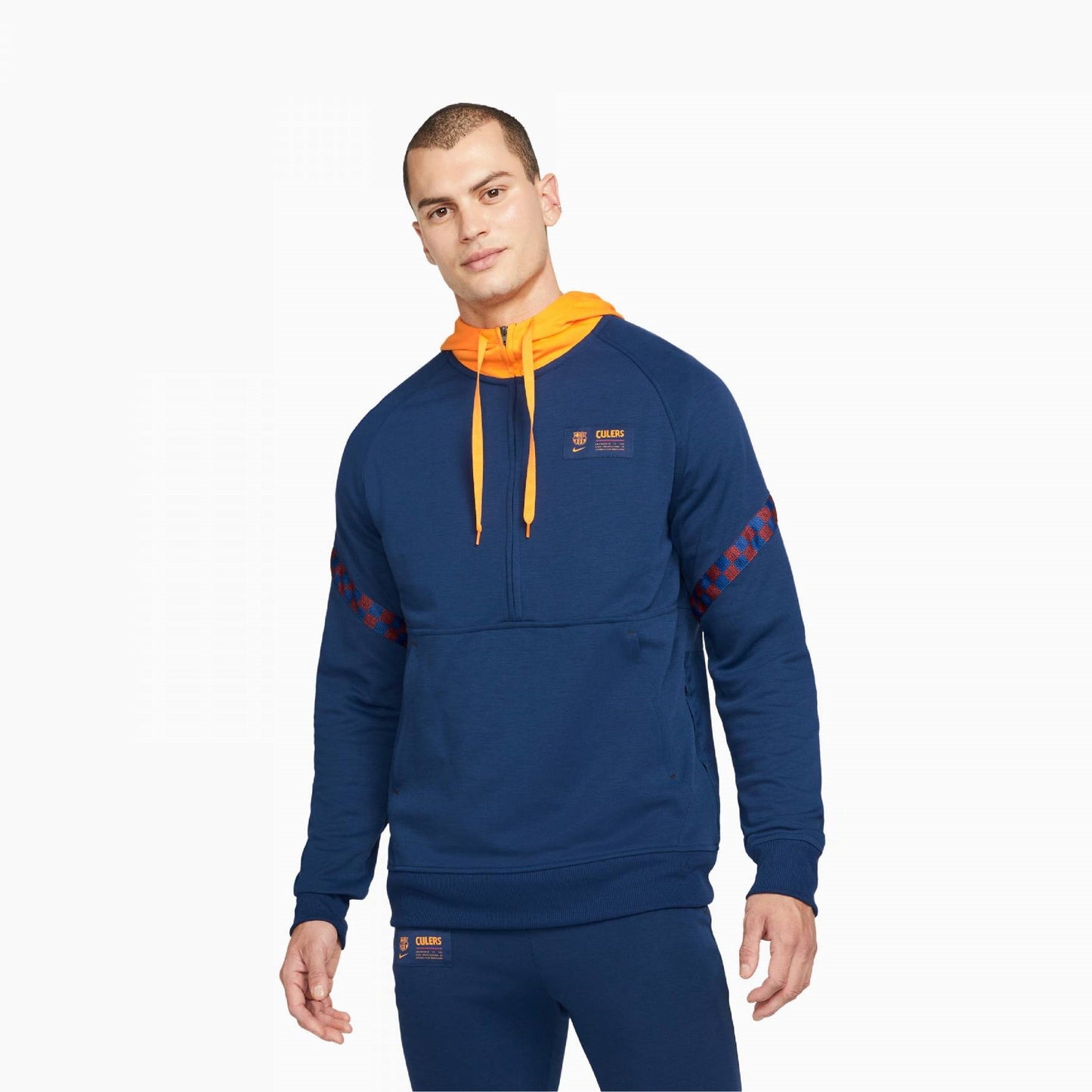 Мъжко худи Nike FC Barcelona 21/22 Travel Fleece Hoodie - Airhouse